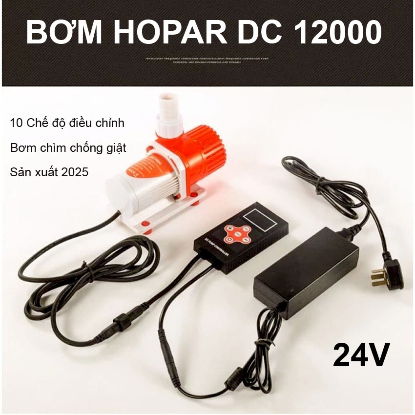 Máy Bơm Bể Cá 24V HOPAR DC 12000