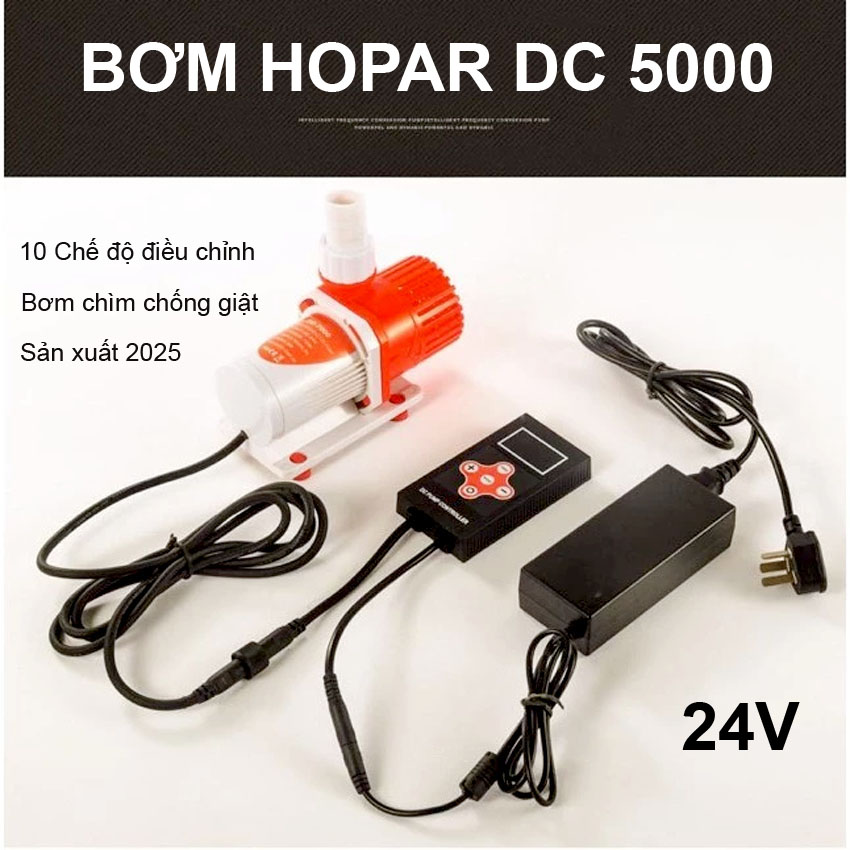 Máy Bơm Bể Cá 24V HOPAR DC 5000