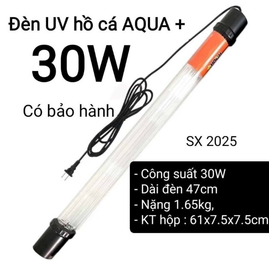 Đèn UV 30W AQUA SUV+ Diệt Khuẩn, Rêu Tảo Hồ Cá Koi , Xử Lý Nước Thải, Nước Sinh Hoạt