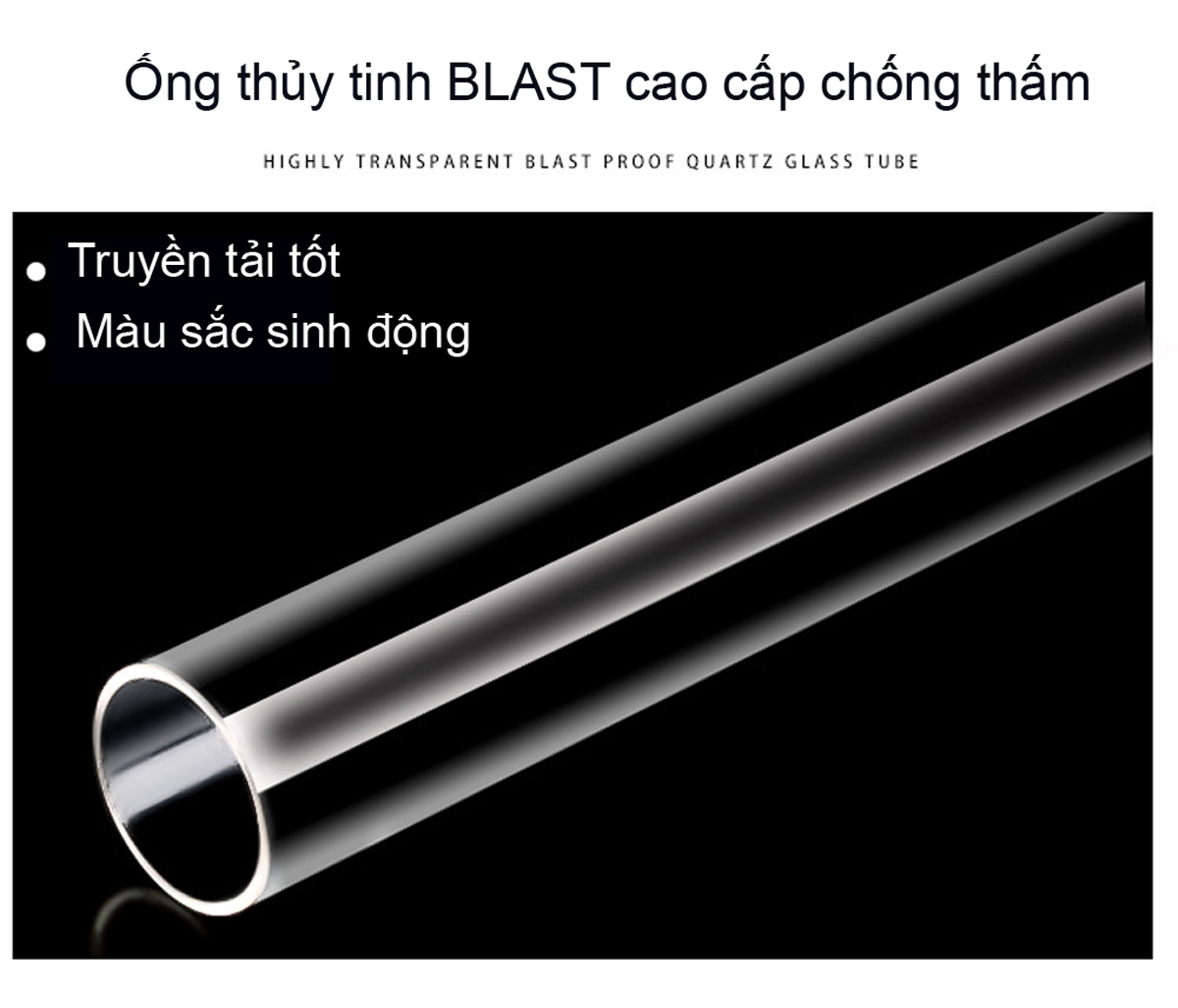Đèn LED bể cá YILONG T4-50LED 8W cho bể 50-60cm, chống nước, siêu sáng - Ảnh 4