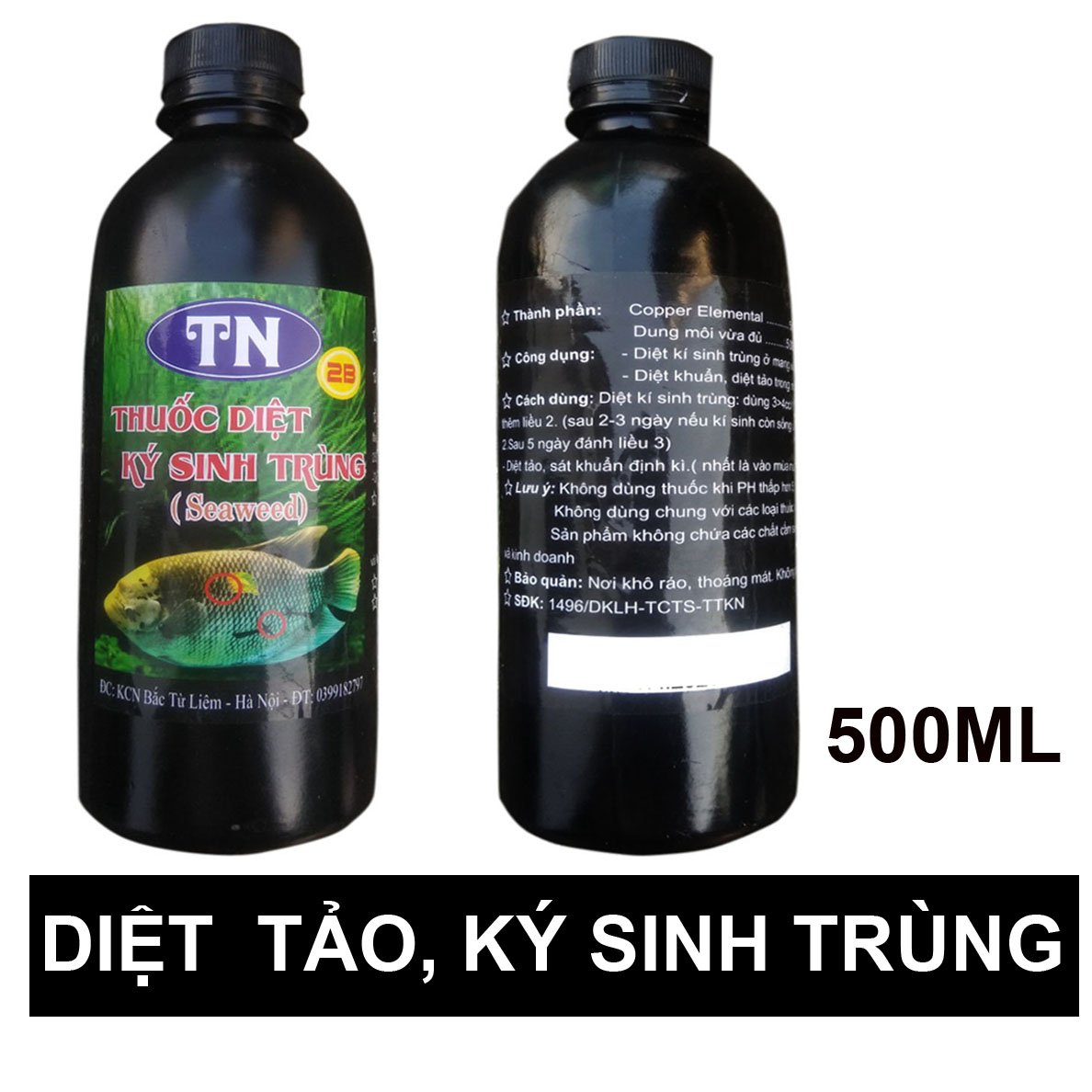 Thuốc diệt khuẩn, diệt tảo Seaweed 500ml cho hồ cá cảnh, thủy sinh