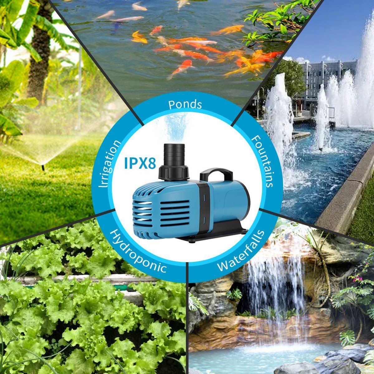 Máy bơm hồ cá OU GECAI HB16000 90W - Ảnh 2