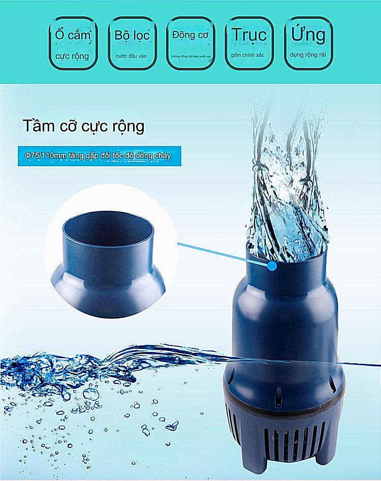 Bơm Tạt Hồ Cá Jebao LP26000 225W - Ảnh 5