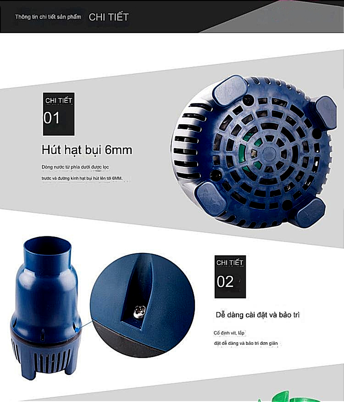 Bơm Tạt Hồ Cá Jebao LP26000 225W - Ảnh 6