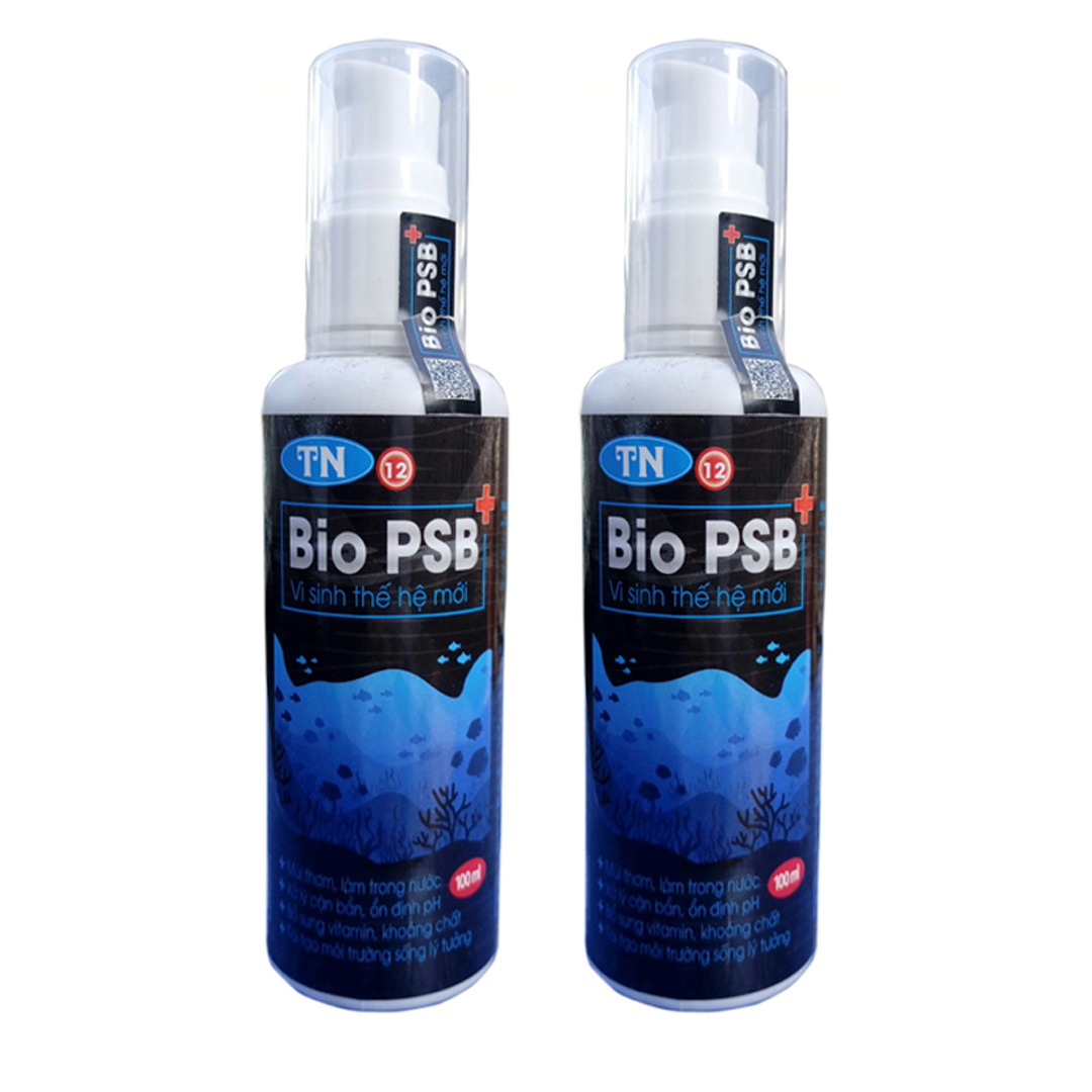Men vi sinh BIO PSB 100ml dạng nước xử lý nước, khử độc, làm trong hồ cá, thủy sinh - Ảnh 4