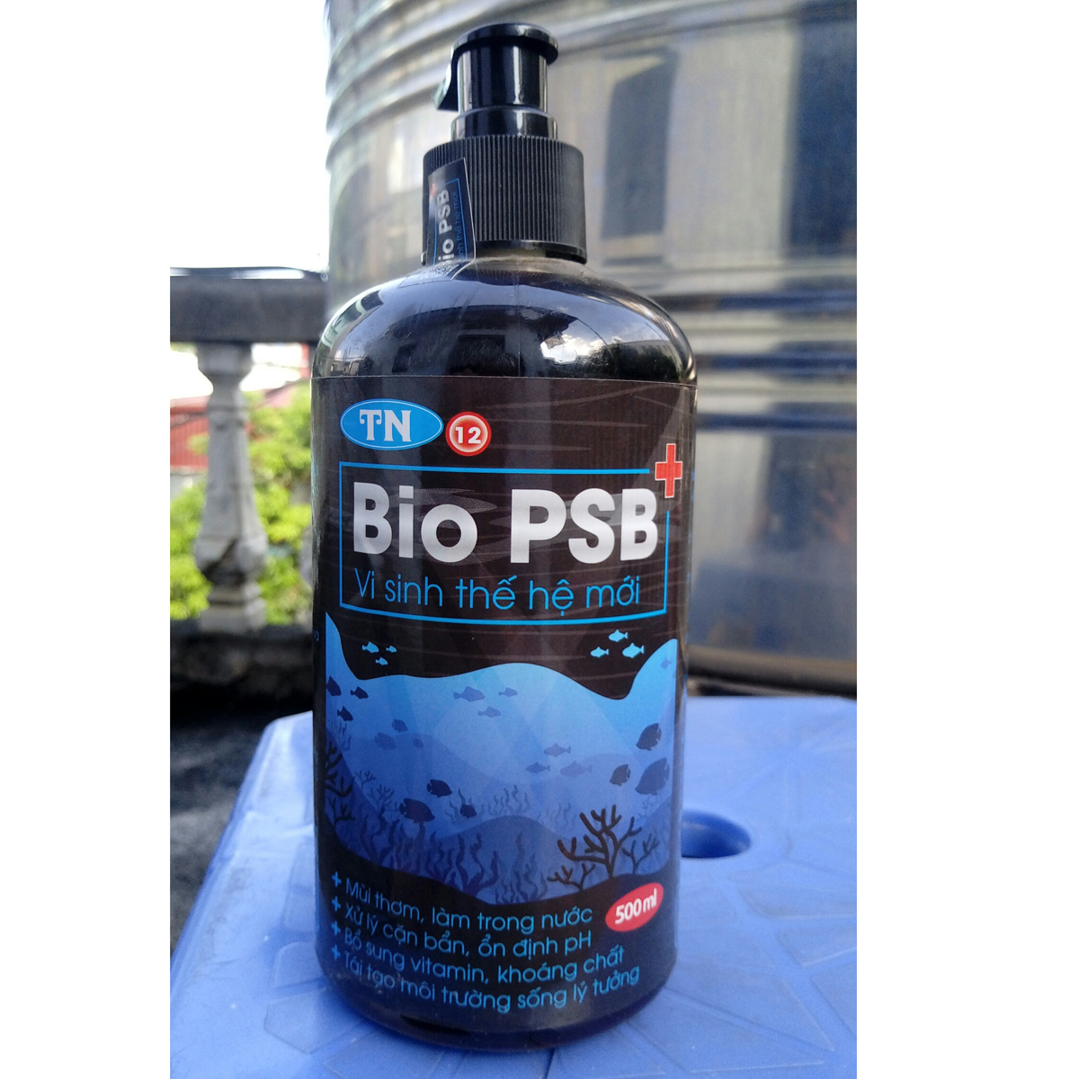 Men vi sinh BIO PSB 500ml dạng nước xử lý nước, khử độc, làm trong hồ cá, thủy sinh - Ảnh 3