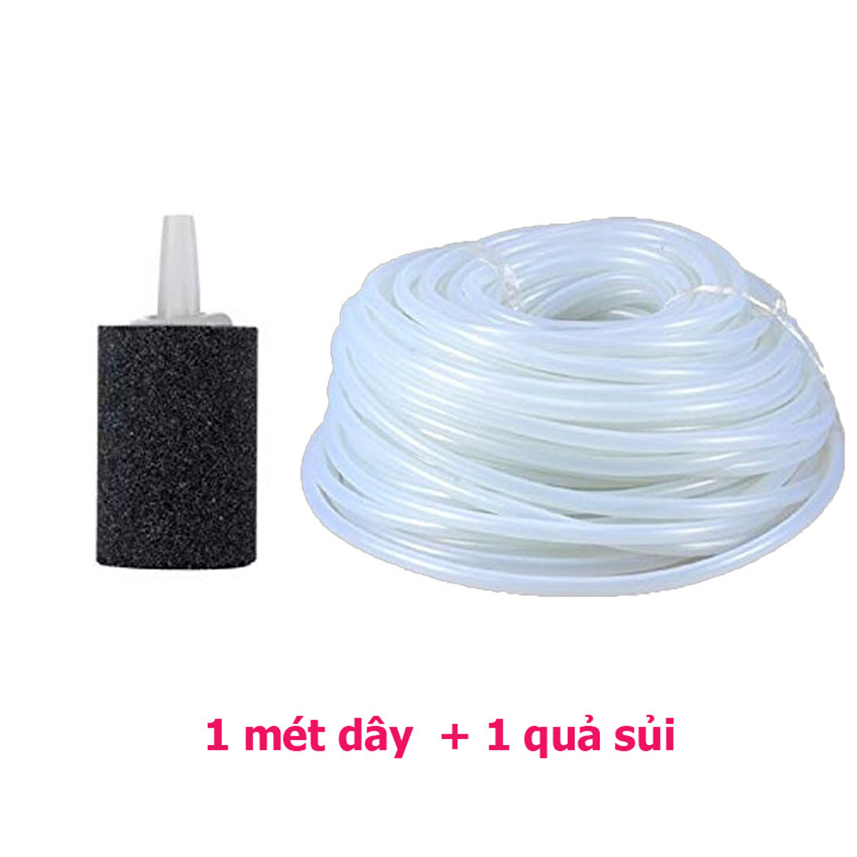 Dây & Đá Sủi Oxy Bể Cá (1M): Tăng Oxy, Cá Lớn Nhanh, Khỏe Mạnh