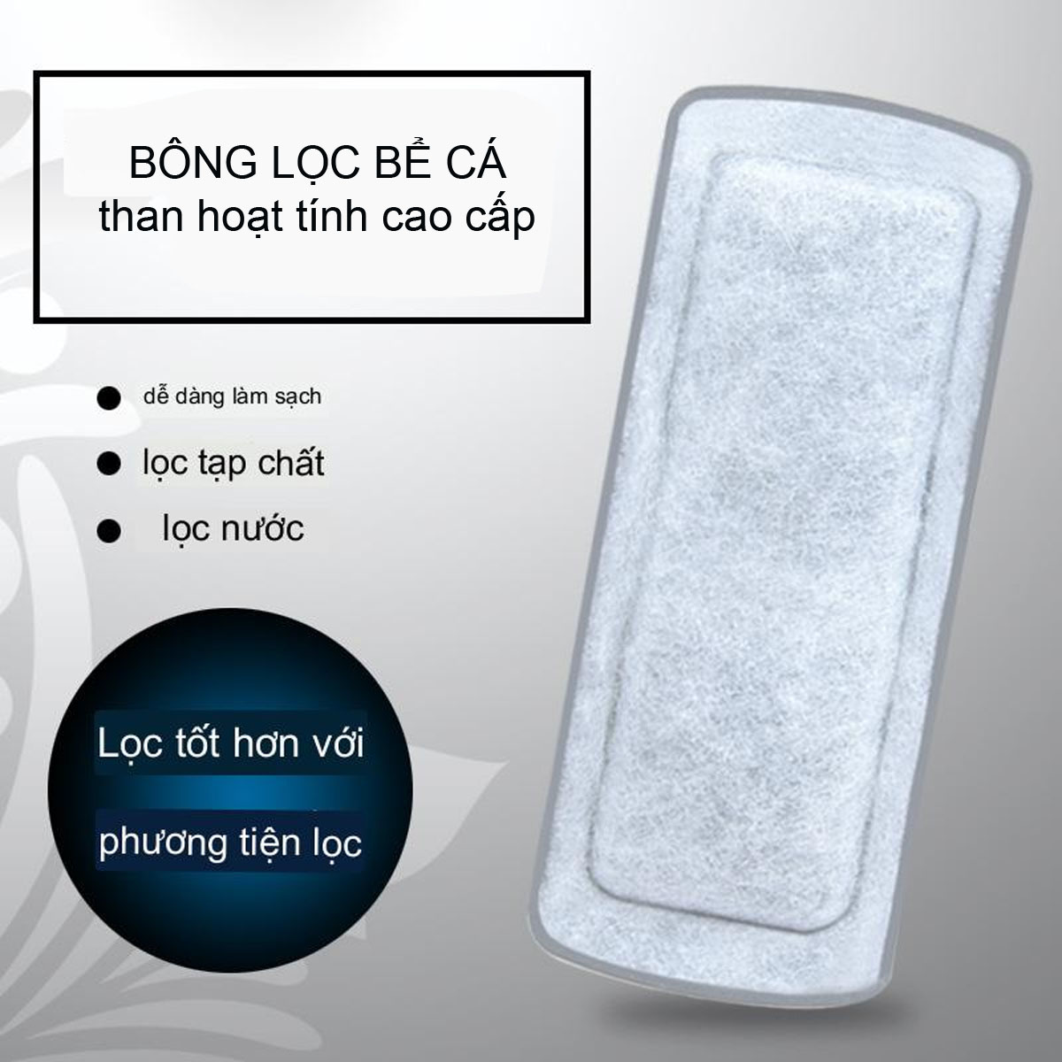 4 Miếng Lọc Thay Thế Cho Máy Lọc Thác Hồ Cá SOBO WP308H, WP408H, WP508H - Ảnh 7