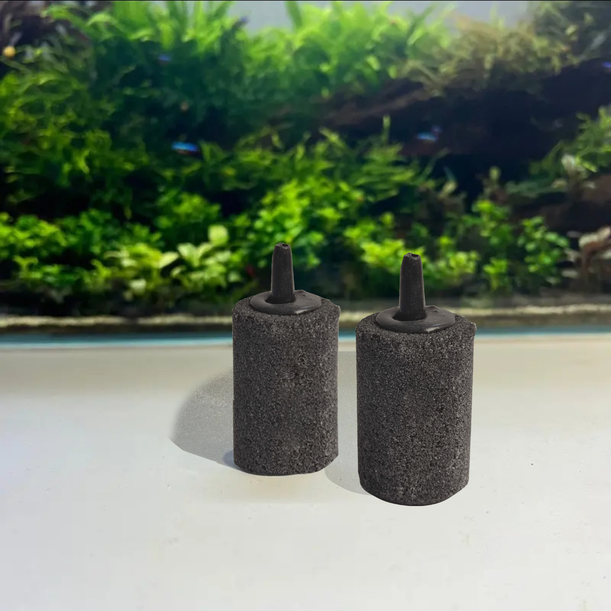 Bộ 2 Đá sủi oxy bể cá 5.3x2.5cm ( Cỡ Trung)