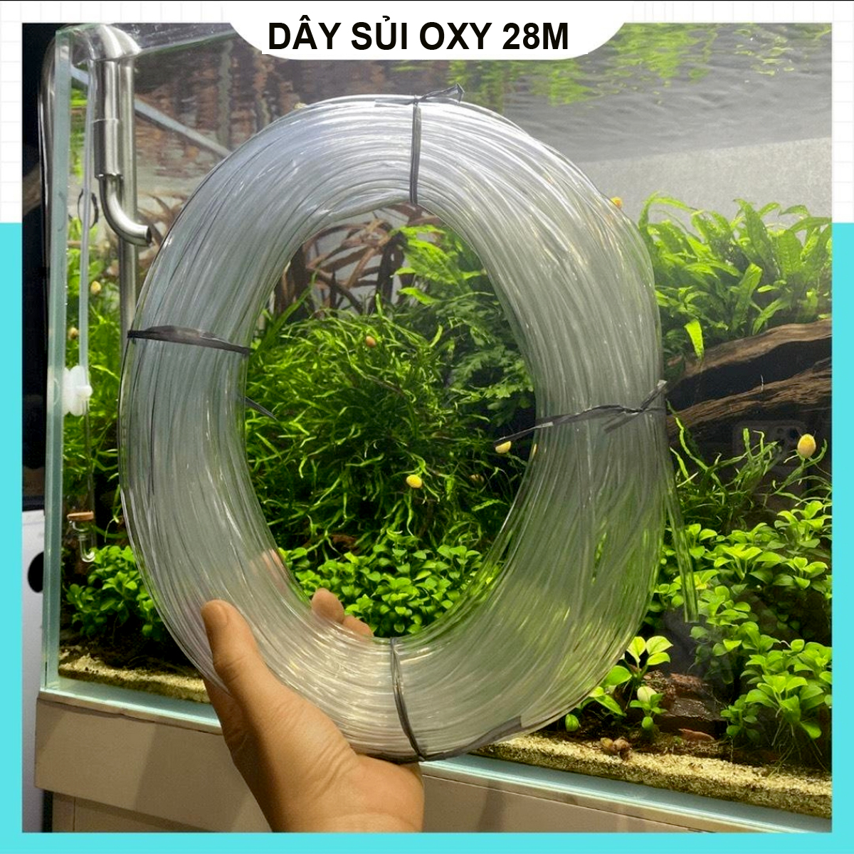Cuộn 28M Dây Sủi Cho Máy Sủi Oxy Hồ Cá Loại Tốt