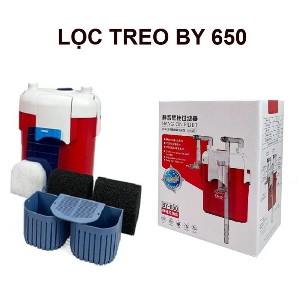 Lọc Treo Bể Cá Baoyu BY-650 6W - Sạch Nước, Cá Khỏe