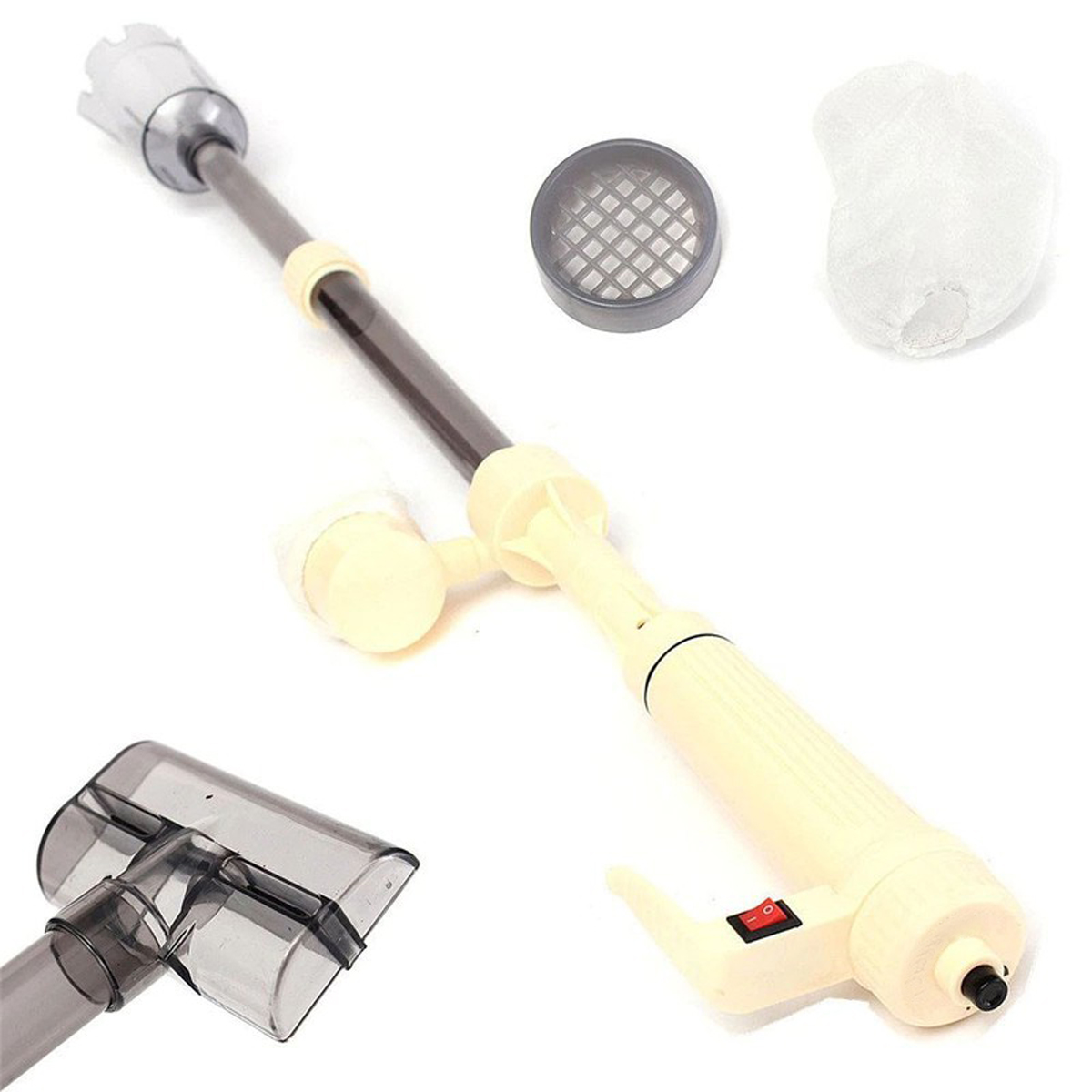 Máy vệ sinh bể cá JENECA AS615B, hút cặn thay nước dùng điện/pin tiện lợi - Ảnh 4