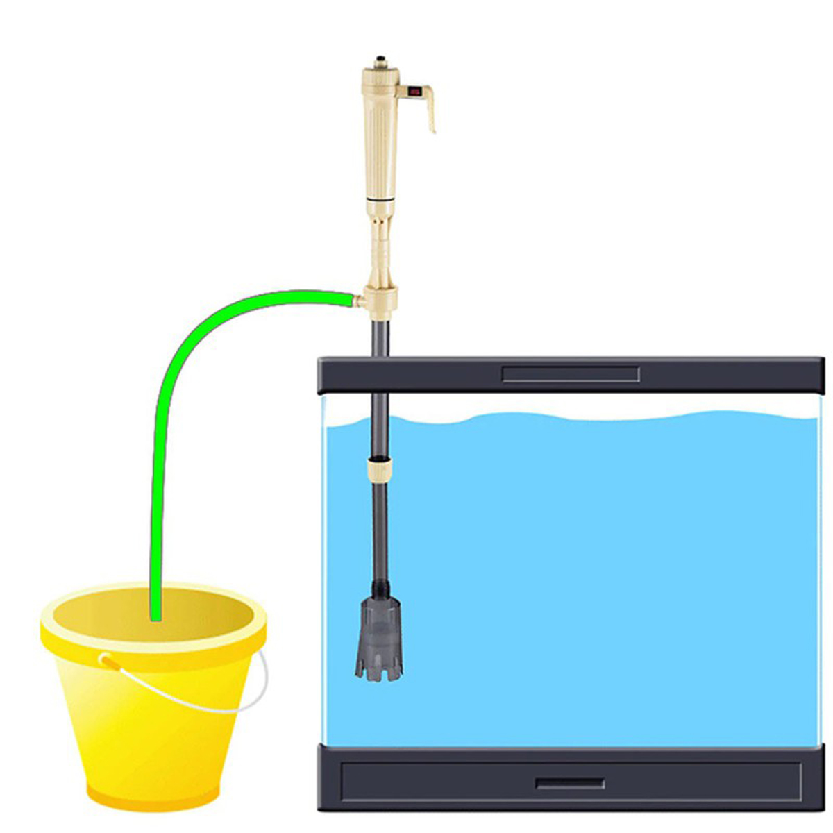 Máy vệ sinh bể cá JENECA AS615B, hút cặn thay nước dùng điện/pin tiện lợi - Ảnh 6