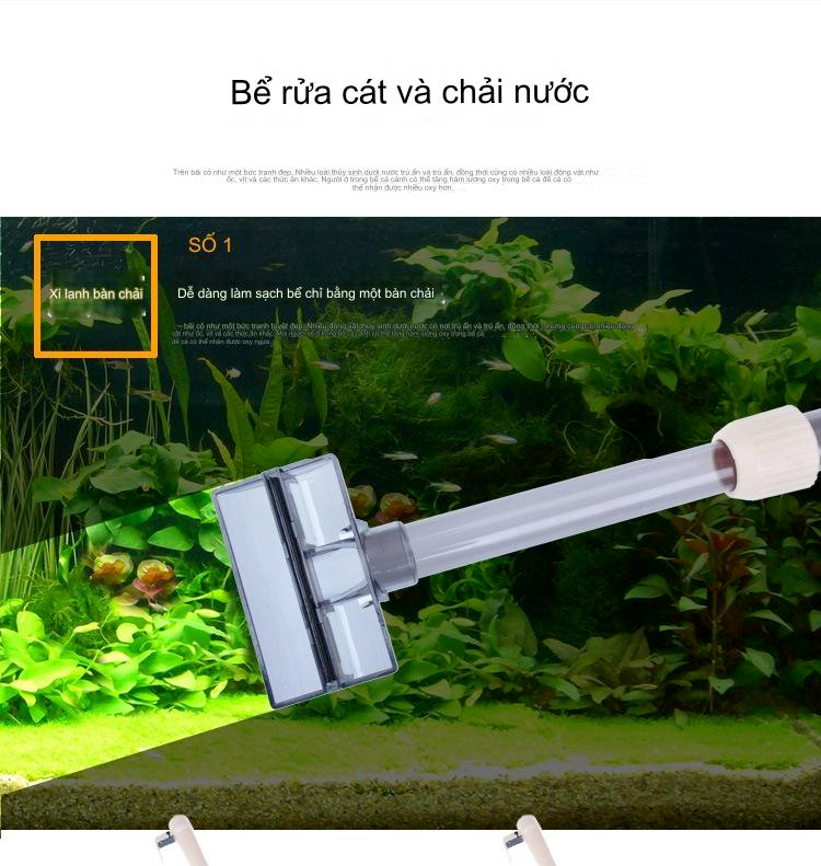 Máy vệ sinh bể cá JENECA AS615B, hút cặn thay nước dùng điện/pin tiện lợi - Ảnh 10