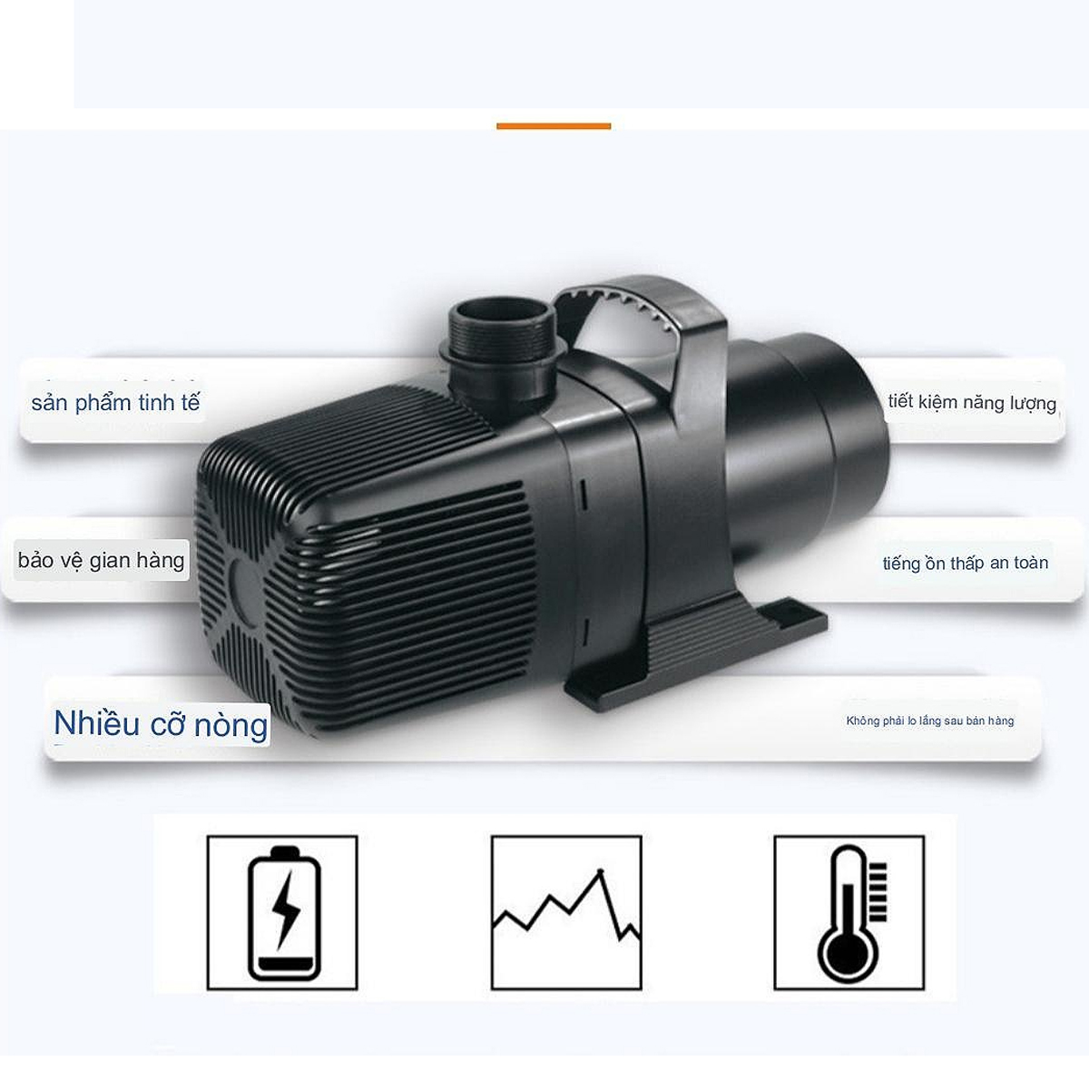 Máy Bơm Nước Hồ Cá Koi Boyu SPF 10000 Công Suất 140W - Bơm Thác, Đài Phun Nước Chuyên Dụng - Ảnh 4