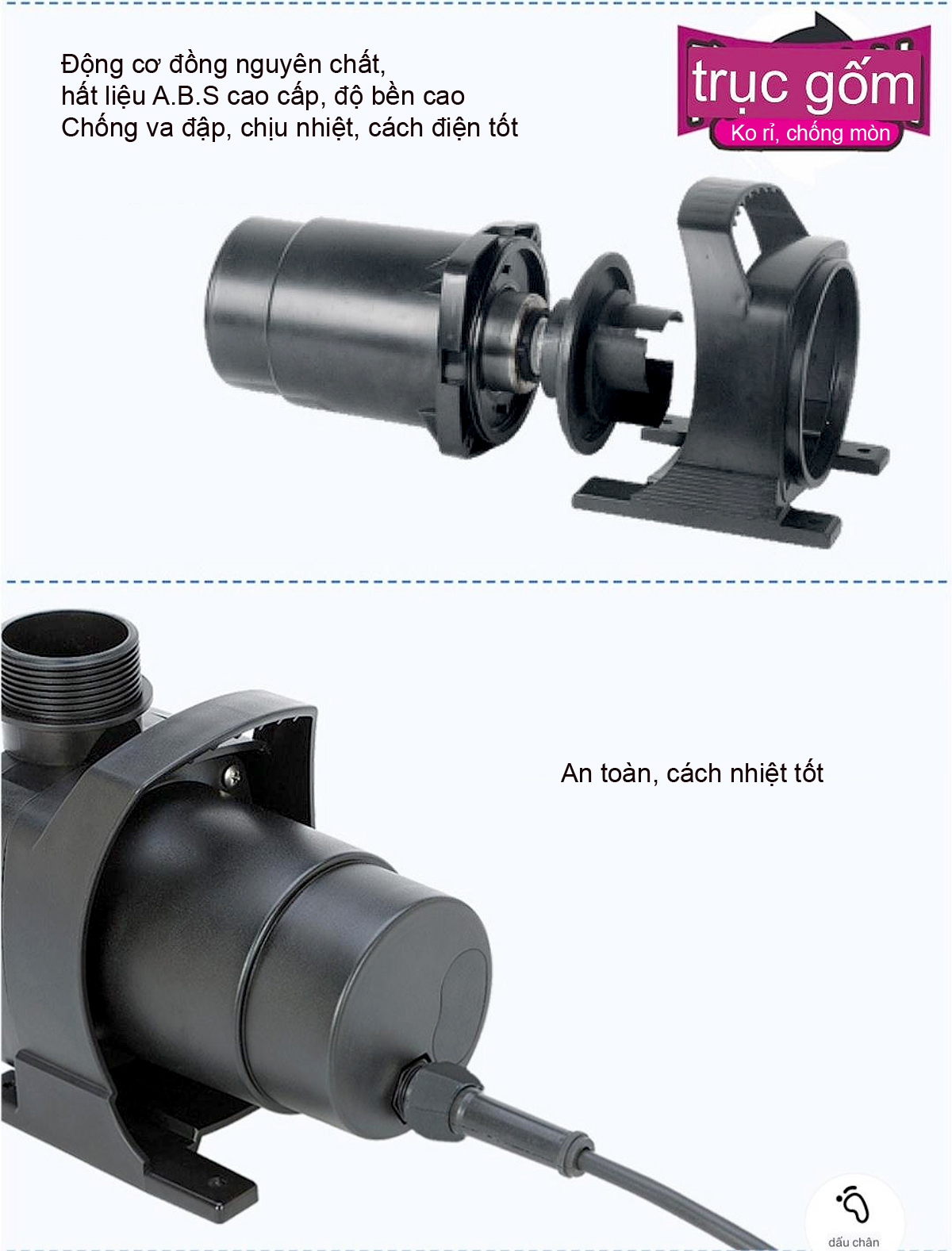 Máy Bơm Nước Hồ Cá Koi Boyu SPF 10000 Công Suất 140W - Bơm Thác, Đài Phun Nước Chuyên Dụng - Ảnh 5