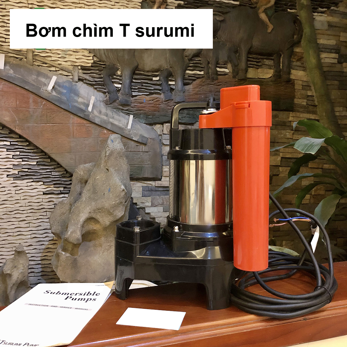 Bơm Hồ Koi TSURUMI 7.8m3h 50w