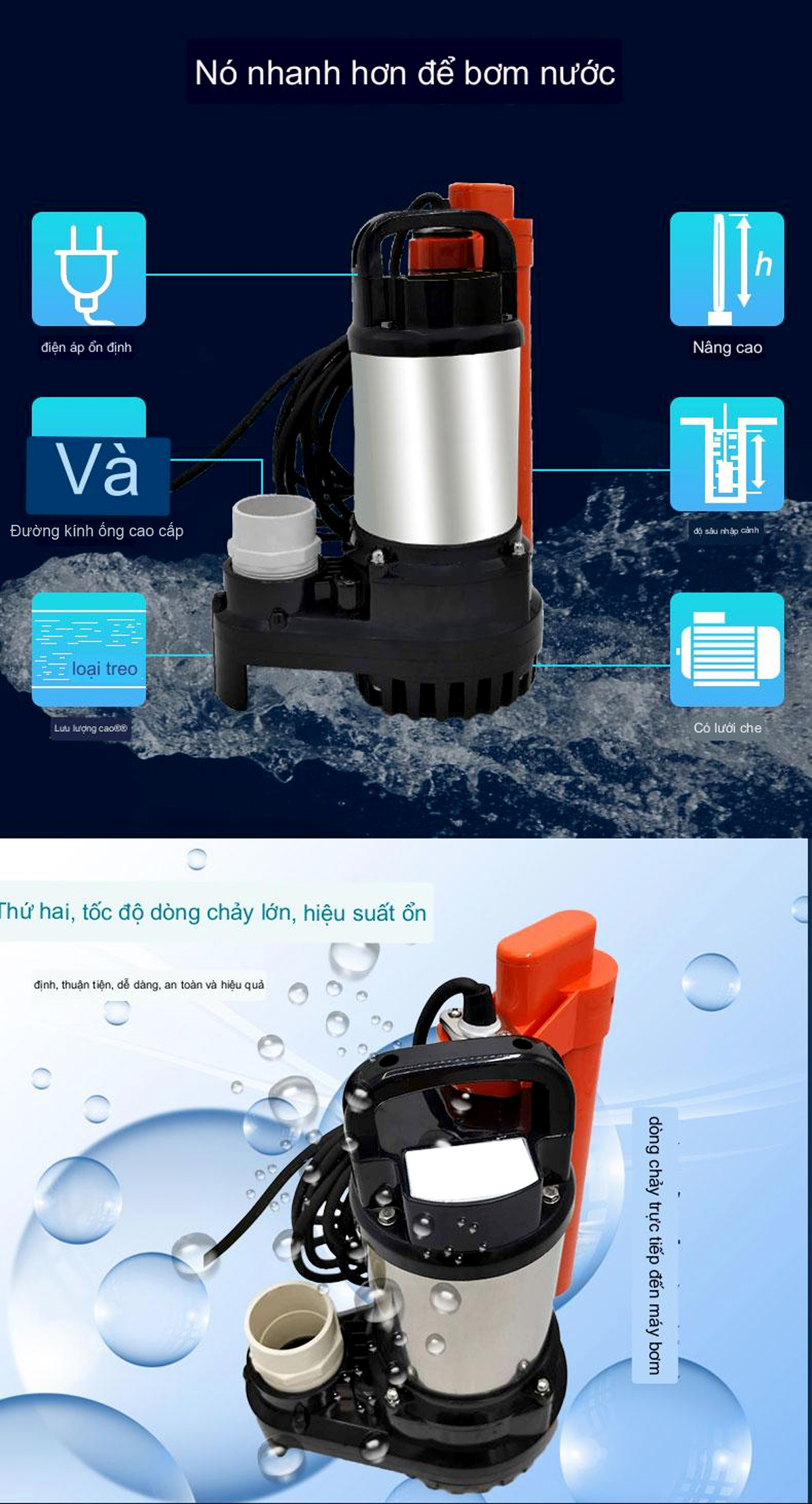 Bơm Hồ Koi TSURUMI 21.6m3h 200w - Ảnh 6