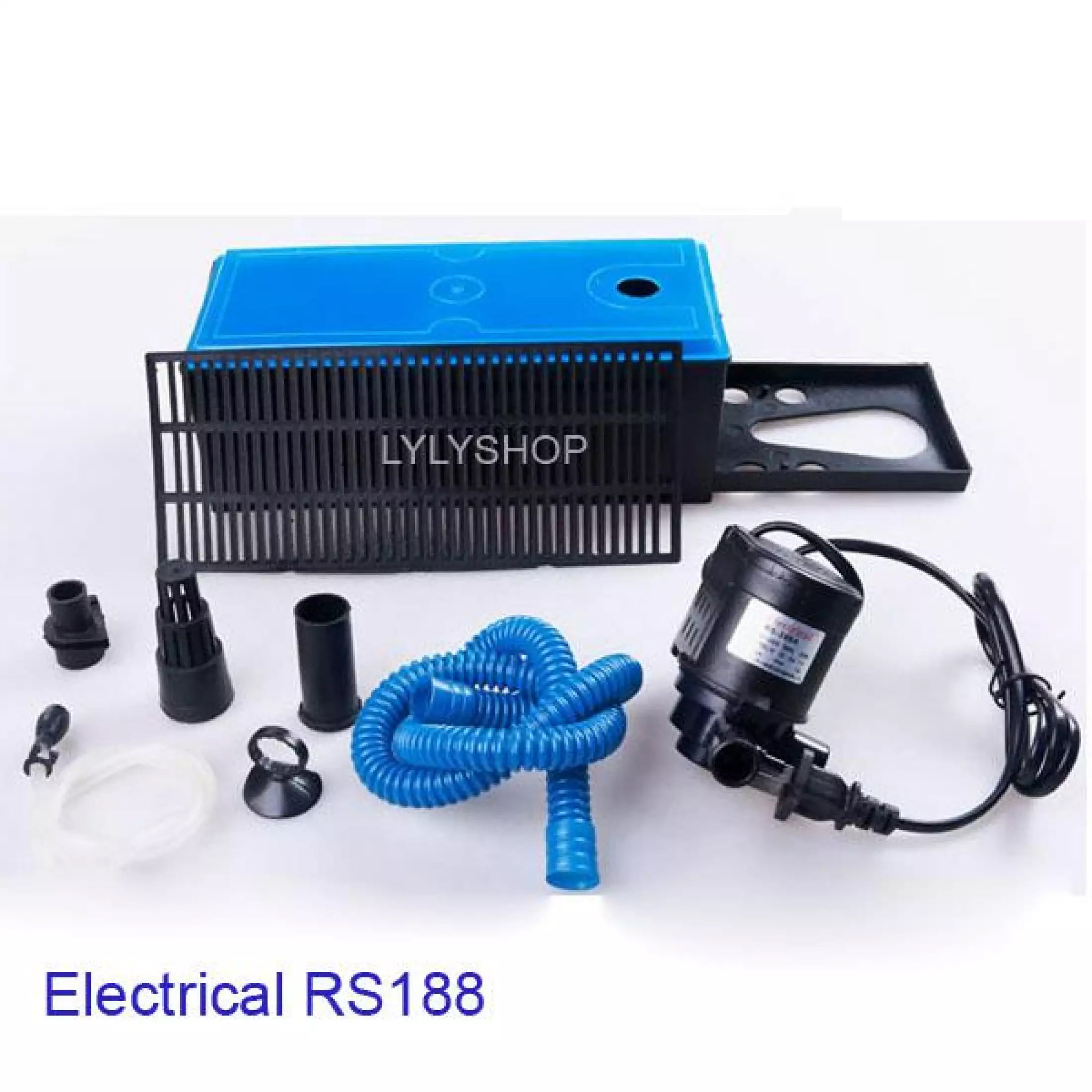 Máy Lọc Bể Cá RS 188: 12W Sạch cặn, thổi luồng, tạo oxy cho hồ 30-60cm