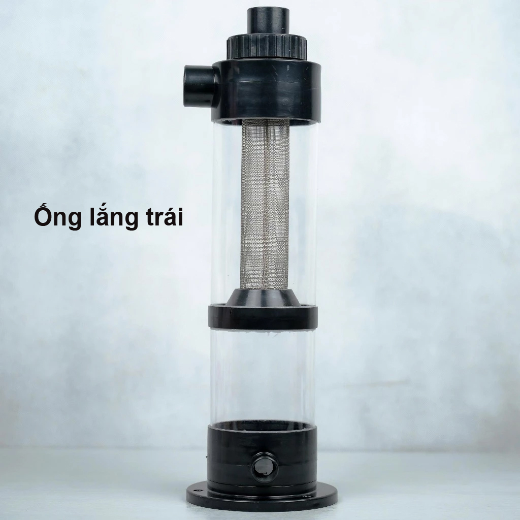 Ống lắng tách phân cặn bể kính hồ cá - Trái