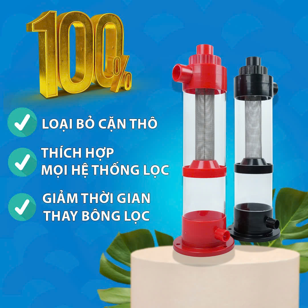 Ống lắng tách phân cặn bể kính hồ cá - Trái - Ảnh 2