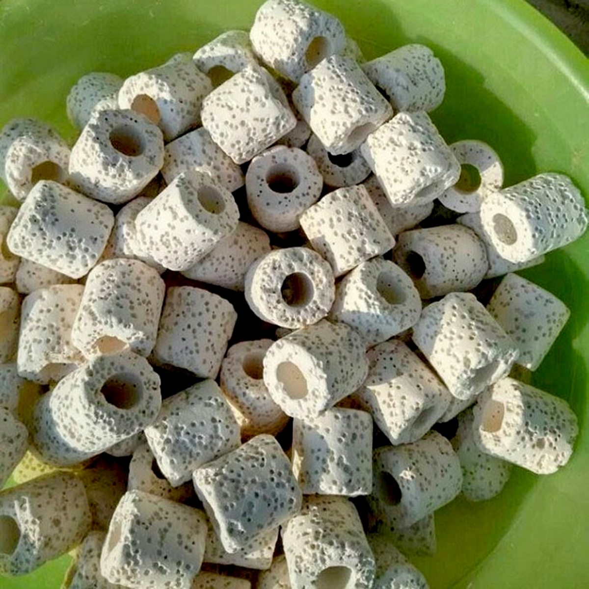 Combo 400g Vật Liệu Lọc Hồ Cá: Than Hoạt Tính - Sứ Trắng - San Hô - Nham Thạch - Ảnh 2